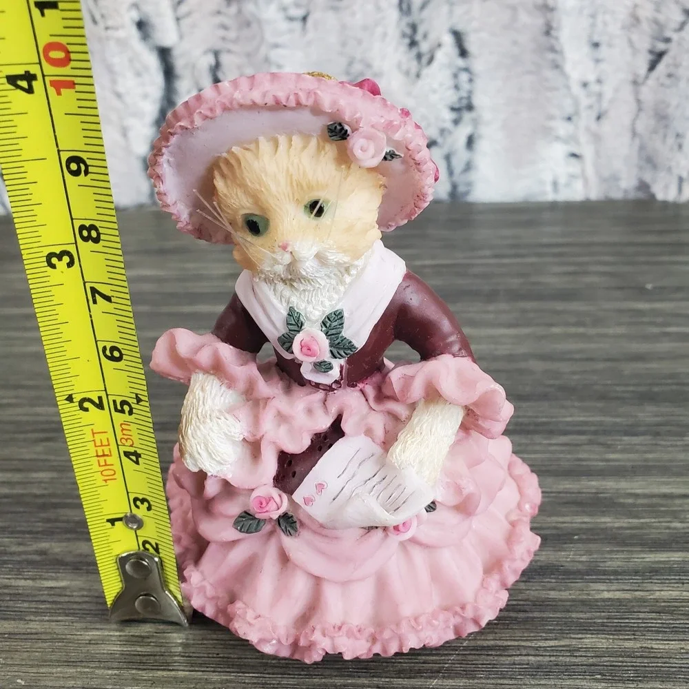 Southern Belle Love Valentine's‎ Day Orange Cat Decorative Figurine 3.75